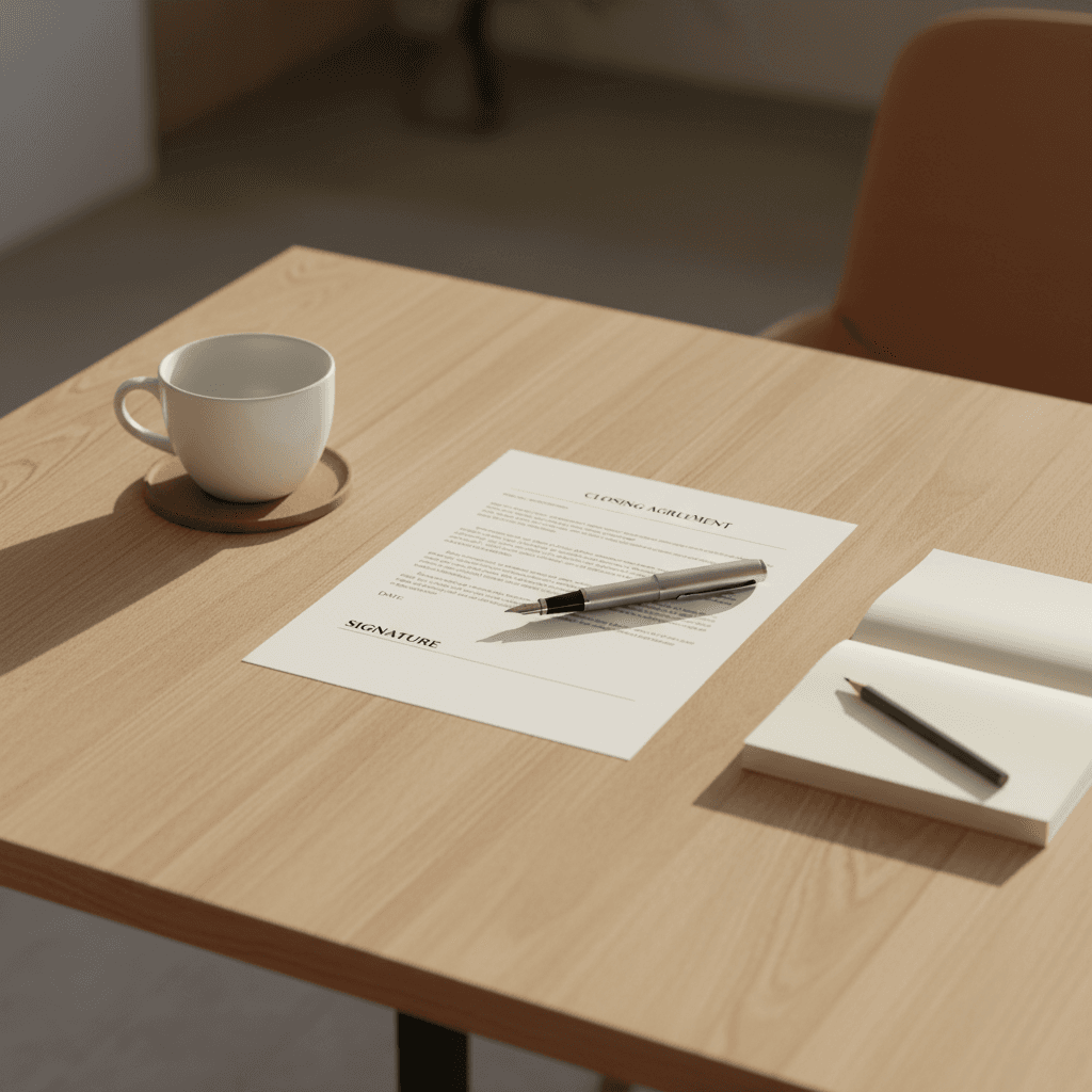 Home closing document ready for signature with DJG Ventures LLC